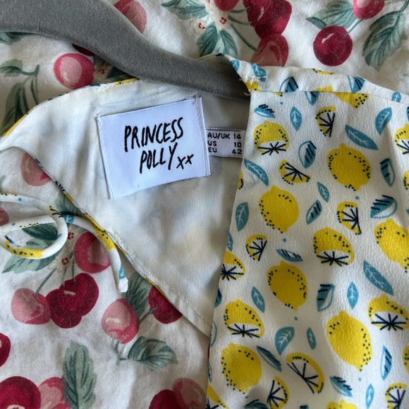 Princess Polly Lemon Dress - Size 10 - Picture 3 of 4